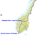 Run Norge pa langs 2019 map, 6. april